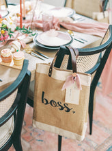 Load image into Gallery viewer, Boss Jute Bag
