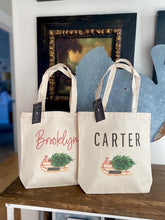Load image into Gallery viewer, Personalized Christmas Tote Bag