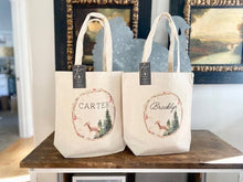 Load image into Gallery viewer, Personalized Vintage Deer Christmas Tote bag