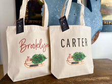 Load image into Gallery viewer, Personalized Christmas Tote Bag