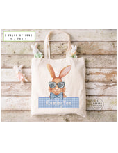 Load image into Gallery viewer, Personalized Easter Basket Tote Bag |Easter Gift Ideas|Easter Bunny Bags |Easter Tote Bag |Girls Easter Bag |Boys Easter Bag|Bunny Tote|BLUE