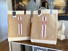 Load image into Gallery viewer, Monogram Jute Market Bag