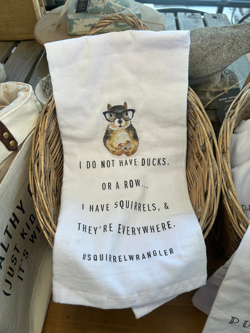 Squirrel Wrangler Towel