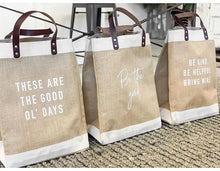 Load image into Gallery viewer, Quote Jute Bags
