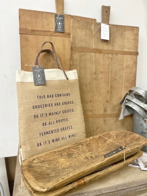 CONTAINS GROCERIES AND GRAPES.... Tote Bag