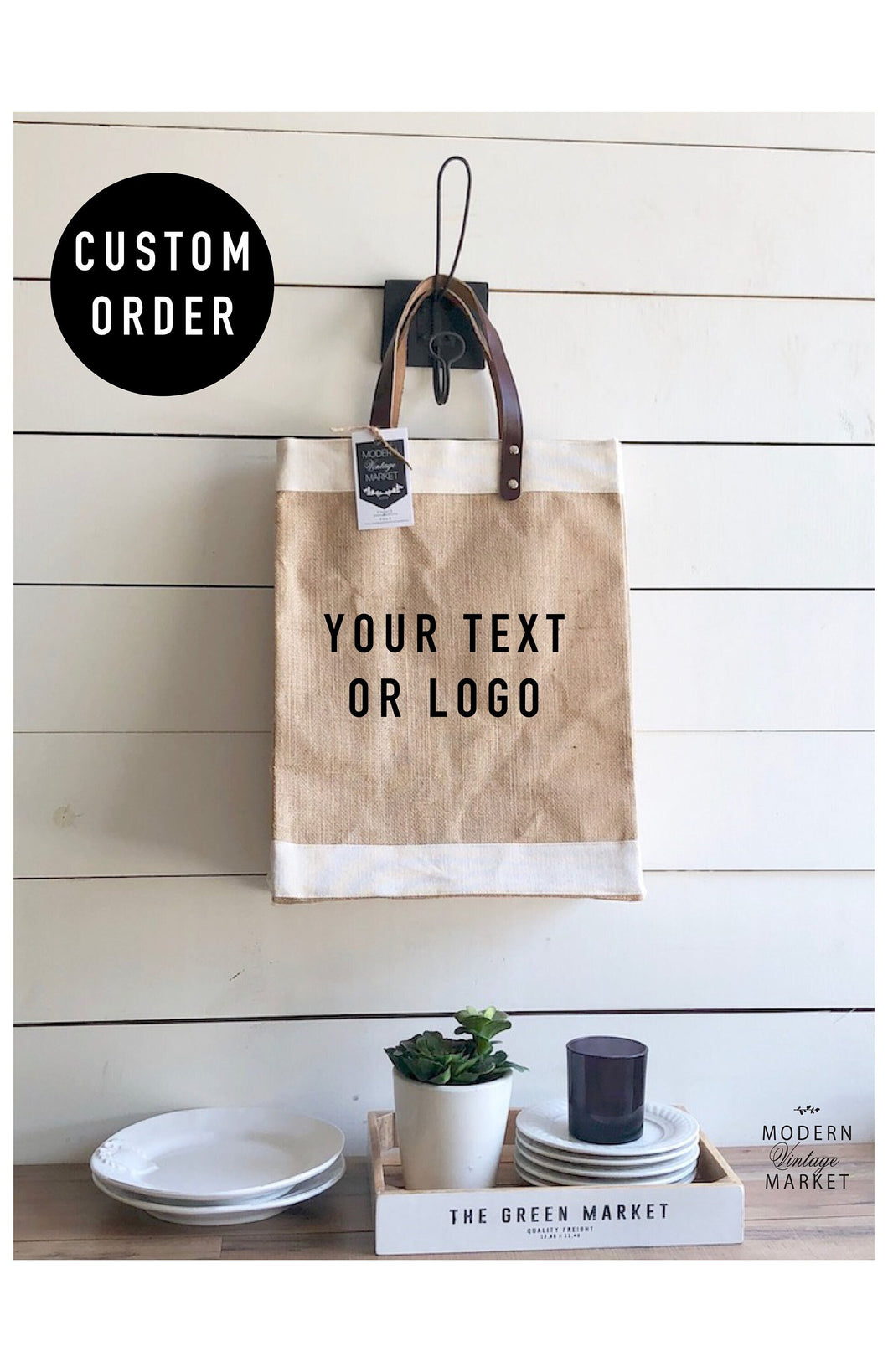 Custom Tall Market Bag