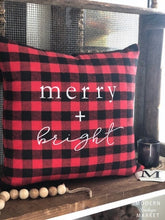 Load image into Gallery viewer, Merry and Bright Pillow Case
