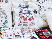 Load image into Gallery viewer, Sleigh Rides Farmhouse Christmas Pillow Cover
