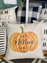 Load image into Gallery viewer, Personalized Fall Family Pillow Case
