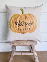 Load image into Gallery viewer, Personalized Fall Family Pillow Case
